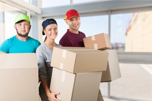 Office relocation items prepared for same day removals