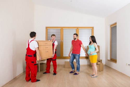 Furniture removal service in a South London flat
