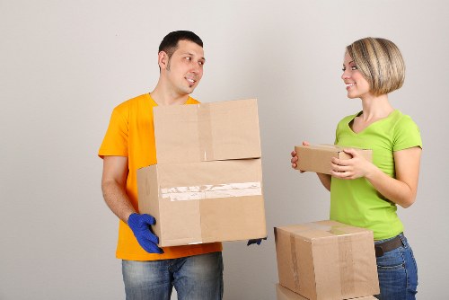 Local removals crew working near Elephant and Castle flats